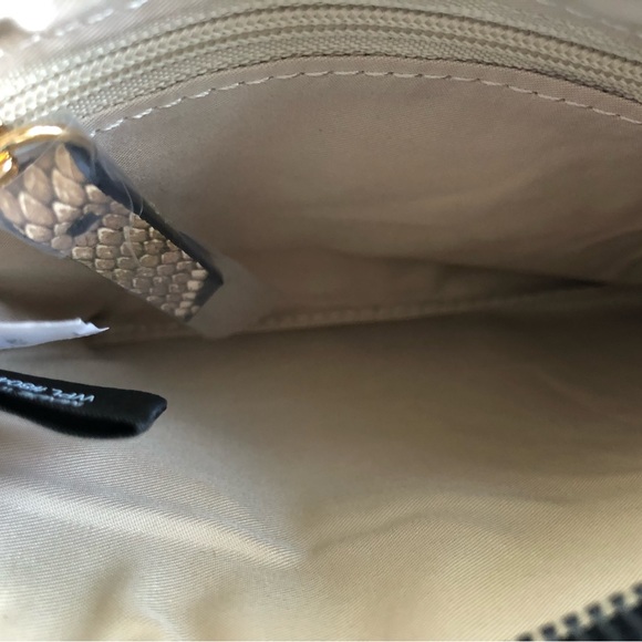 INC International Concepts Wristlet & Card Case Lanyard Camel Snake, NWT - Picture 3 of 5